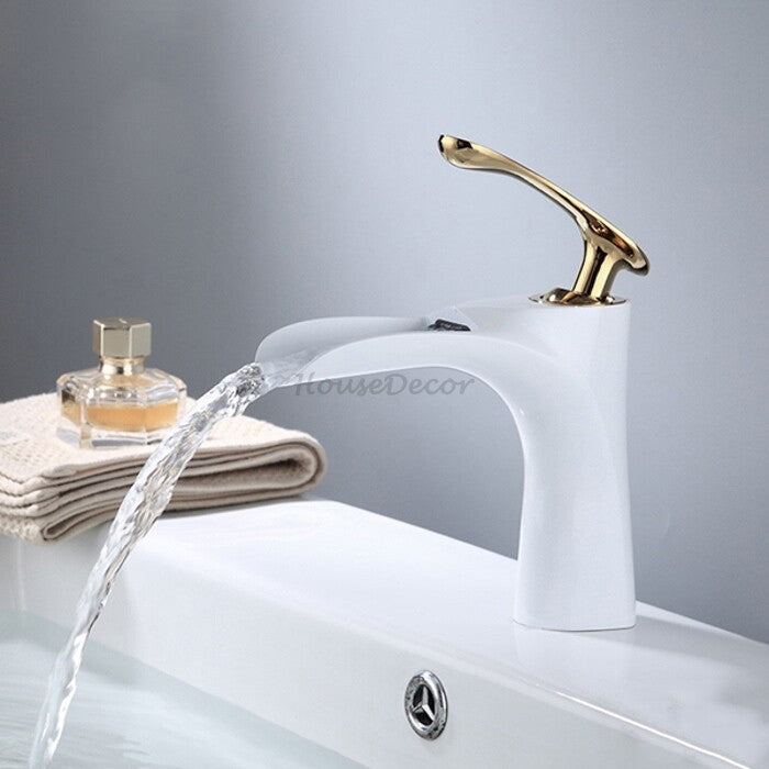 Modern bath shower mixer tap waterfall spout additional view
