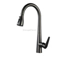 Modern kitchen sink mixer tap pull out spray main view