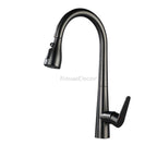 Modern kitchen sink mixer tap pull out spray main view