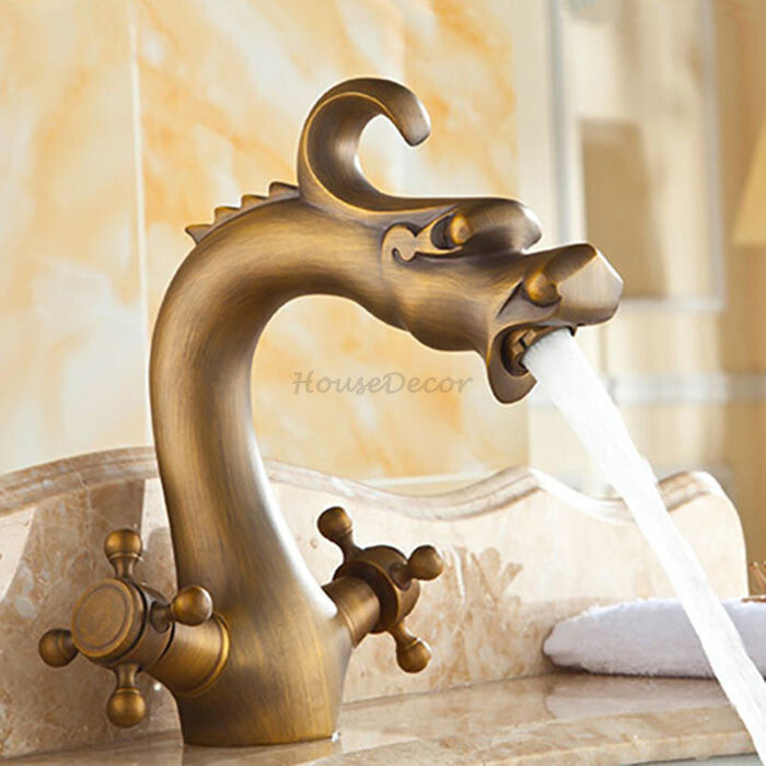 Antique Brass bath shower mixer tap detailed product view detail view