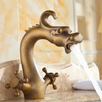 Antique Brass bath shower mixer tap detailed product view detail view