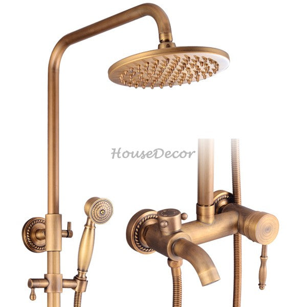 Antique Brass bath shower mixer tap detailed product view main view
