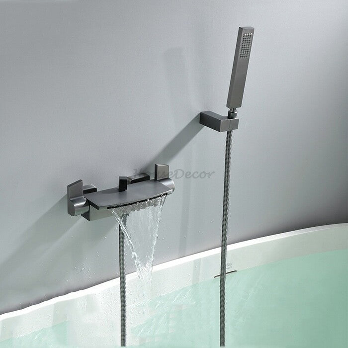 Modern bath shower mixer tap waterfall spout additional view