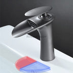 Modern bath shower mixer tap waterfall spout additional view