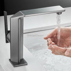 Modern bath shower mixer tap waterfall spout additional view