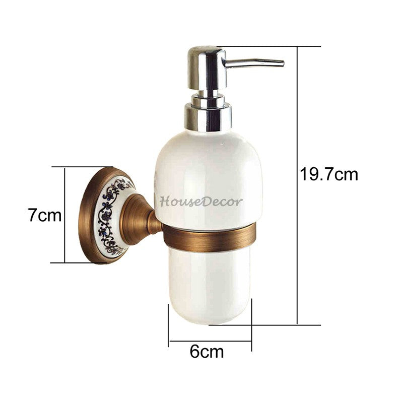 Antique Brass towel rack wall mounted design additional view