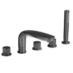 Modern bath shower mixer tap pull out spray main view