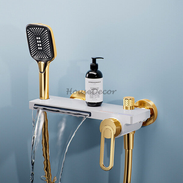 Brass bath shower mixer tap waterfall spout additional view