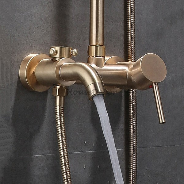 Modern Brass bath shower mixer tap wall mounted design additional view