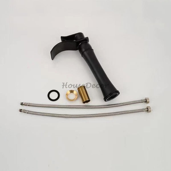 Modern bath shower mixer tap waterfall spout additional view