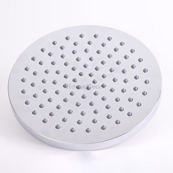 Chrome shower head detailed product view detail view