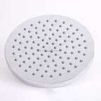 Chrome shower head detailed product view detail view