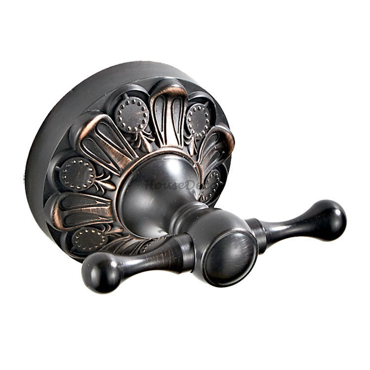 Black Brass robe hook detailed product view main view