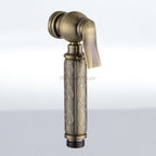 Brass home product handheld shower set detail view