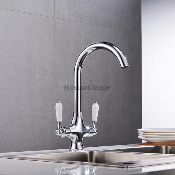 Modern Ceramic kitchen sink mixer tap swivel spout additional view
