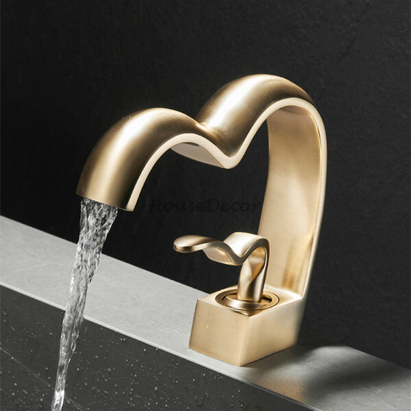 Modern bath shower mixer tap waterfall spout additional view