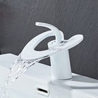 Modern bath shower mixer tap waterfall spout additional view