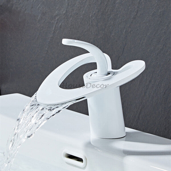 Modern bath shower mixer tap waterfall spout additional view