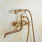 Antique Brass bath shower mixer tap swivel spout additional view