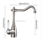 Modern kitchen sink mixer tap swivel spout additional view