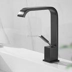 Modern bathroom basin mixer tap waterfall spout main view