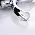 Modern bath shower mixer tap waterfall spout additional view