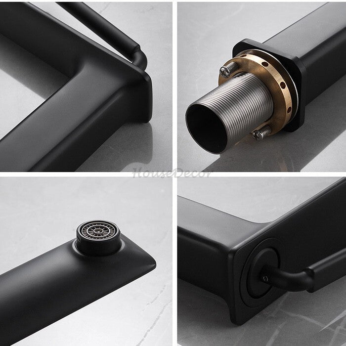 Modern bath shower mixer tap single lever control additional view