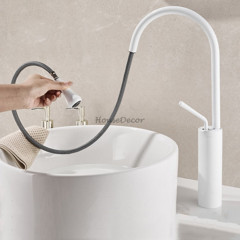 Brass bath shower mixer tap pull out spray additional view