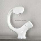 Modern bathroom basin mixer tap waterfall spout additional view