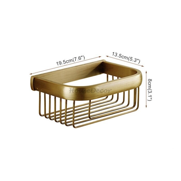 Brass toilet paper holder wall mounted design additional view