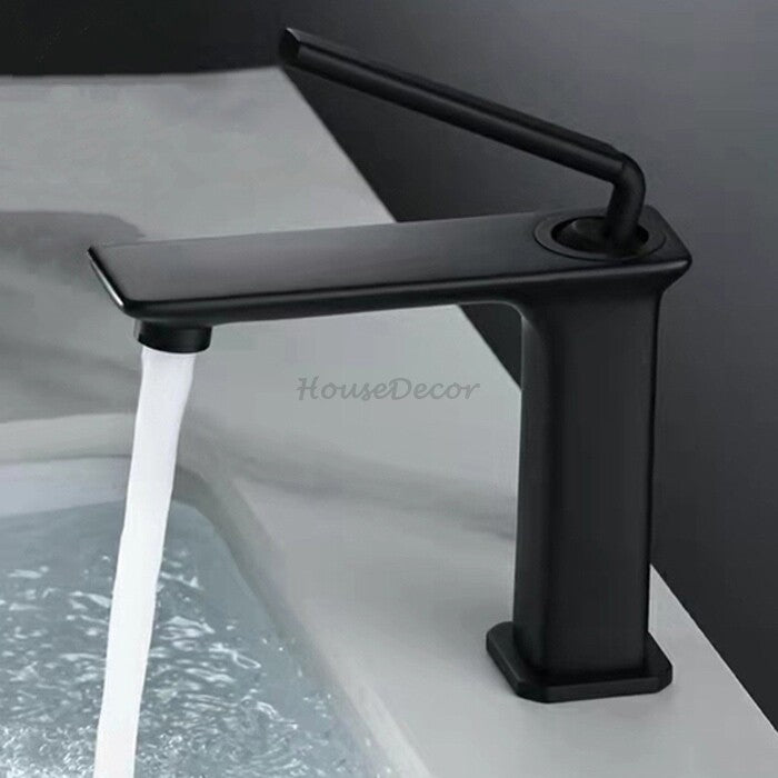 Modern bath shower mixer tap single lever control detail view