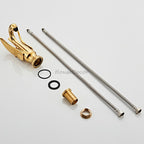 Polished Brass bath shower mixer tap detailed product view additional view