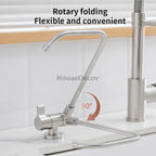 Modern kitchen sink mixer tap swivel spout additional view