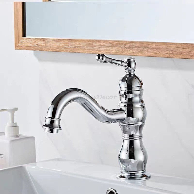 Modern bath shower mixer tap swivel spout detail view