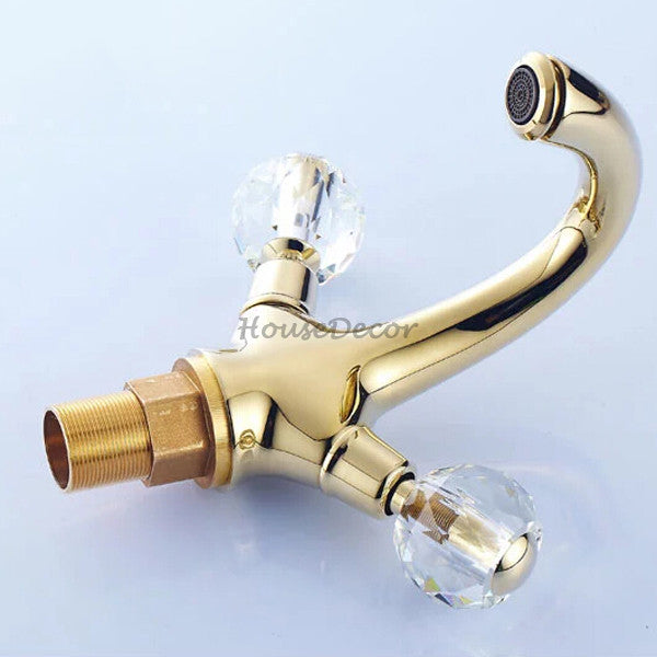 Gold Brass bath shower mixer tap detailed product view detail view