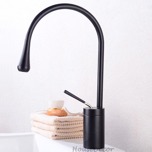Modern bath shower mixer tap swivel spout detail view