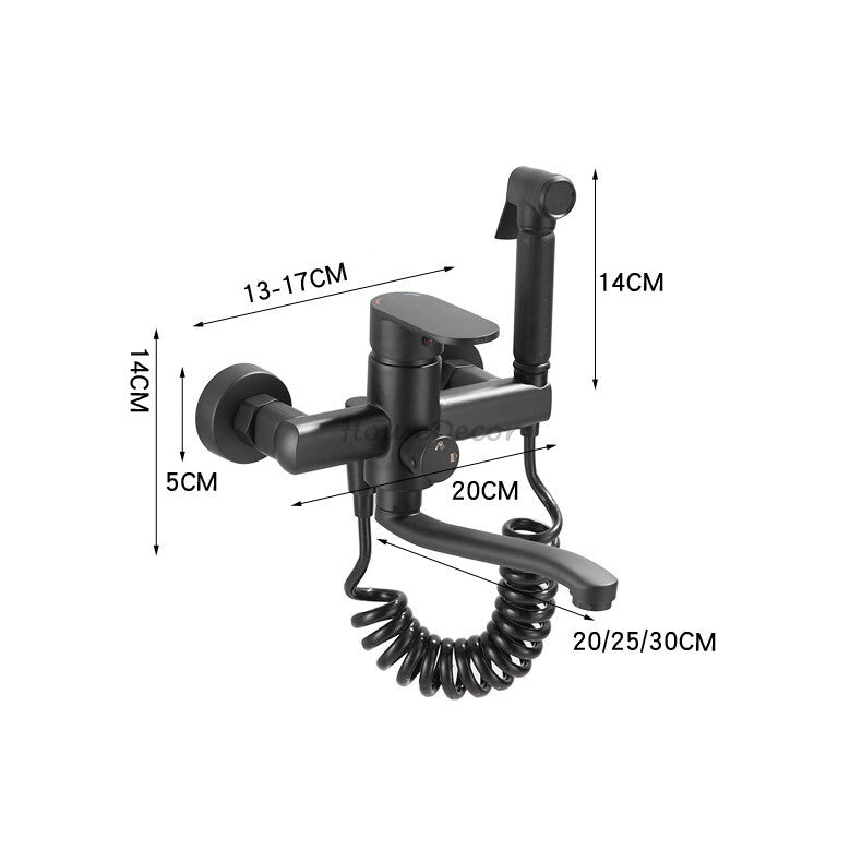 Modern bath shower mixer tap swivel spout additional view
