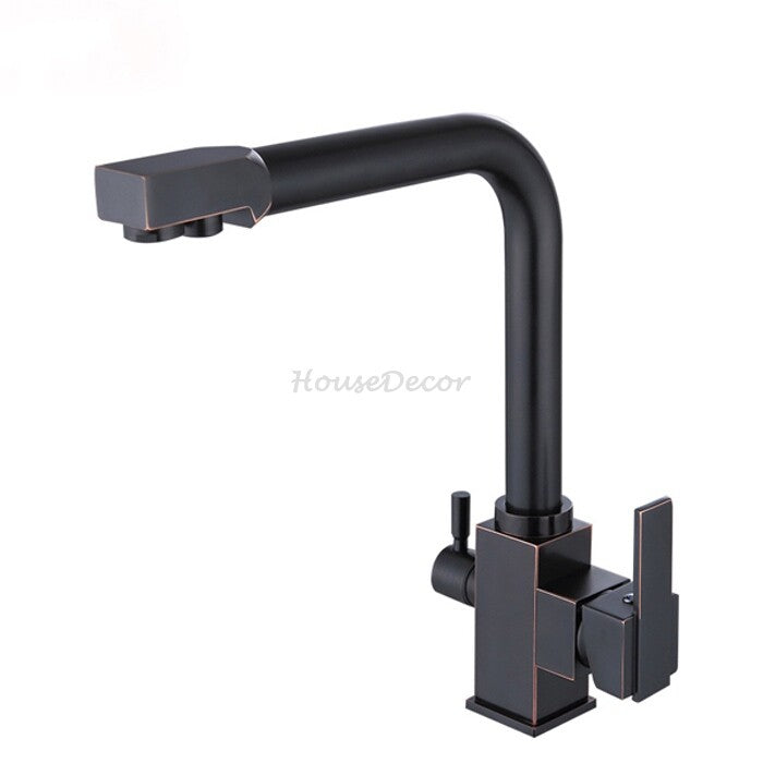 Modern kitchen sink mixer tap swivel spout main view