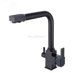 Modern kitchen sink mixer tap swivel spout main view