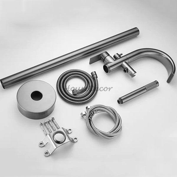 Modern bath shower mixer tap waterfall spout additional view