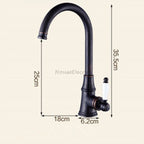 Modern kitchen sink mixer tap swivel spout additional view