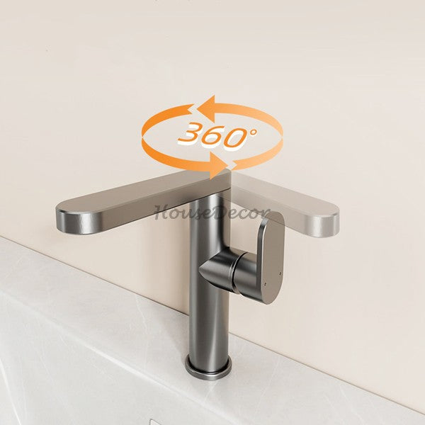 Modern bath shower mixer tap swivel spout detail view