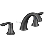 Modern bath shower mixer tap dual handle control main view