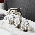 Modern bath shower mixer tap 3 hole installation detail view