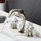 Modern bath shower mixer tap 3 hole installation detail view