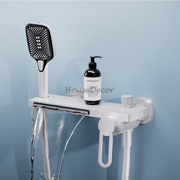 Brass bath shower mixer tap waterfall spout additional view