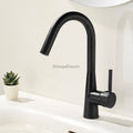 Modern bath shower mixer tap swivel spout detail view