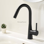 Modern bath shower mixer tap swivel spout detail view