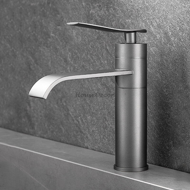 Modern Brass bath shower mixer tap waterfall spout additional view