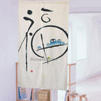 Modern Fabric doorway curtain room divider design main view